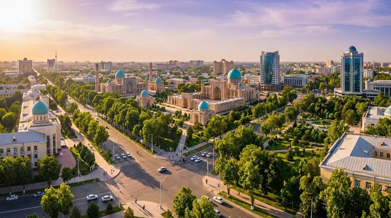 Солнечный Ташкент: бирюзовые купола и зелёные улицы